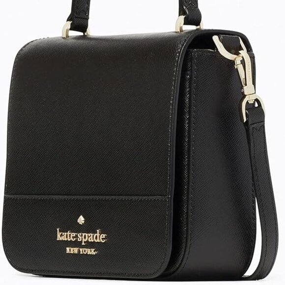 Kate Spade Staci Square Crossbody Black K7342 Saffiano Leather - Picture 4 of 7